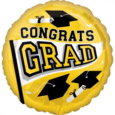 18" Congrats Grad Pennant Foil Balloon - *Multiple Colors